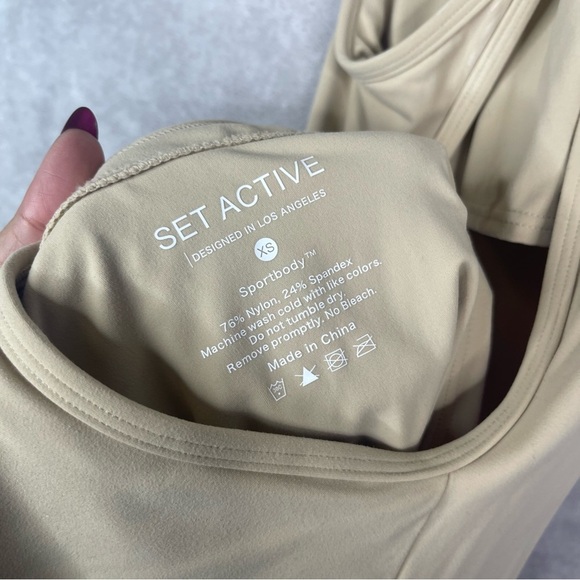 SET Active Sportbody The Dress In Stone Beige Women's Size XS - Picture 3 of 5